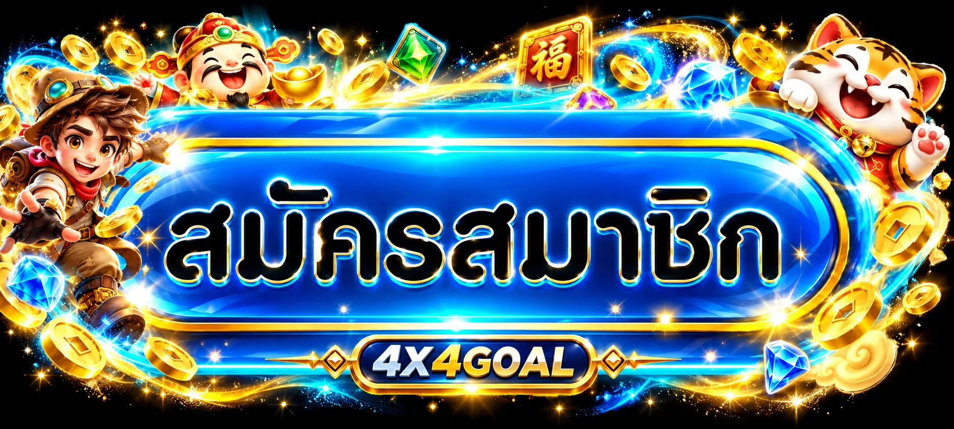 ปุ่มสมัครสมาชิก 4X4GOAL ทางเข้าเว็บไซต์หลัก